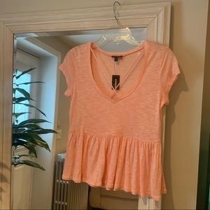 NWT! Express Short Sleeve Peplum Tee